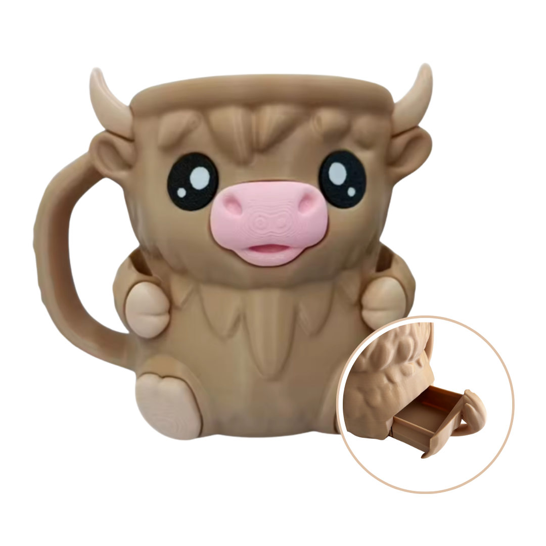 Soporte para helado de vaca kawaii