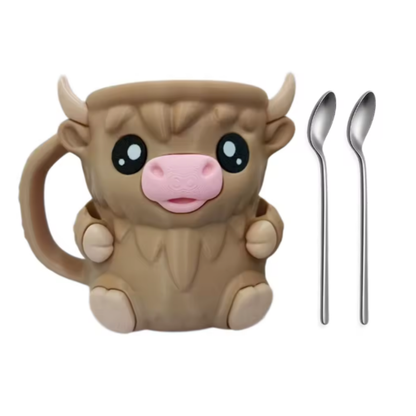 Soporte para helado de vaca kawaii